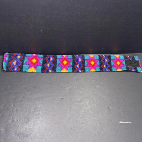 HOSS ROGERS Happy Dog Lips Folk Art Headband Taos Aztec Spiral Rare USA MADE - Picture 3 of 9